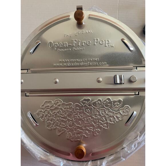 New Wabash Valley Farms 4 Quart Open Fire Outdoor Popcorn Popper - Picture 5 of 13